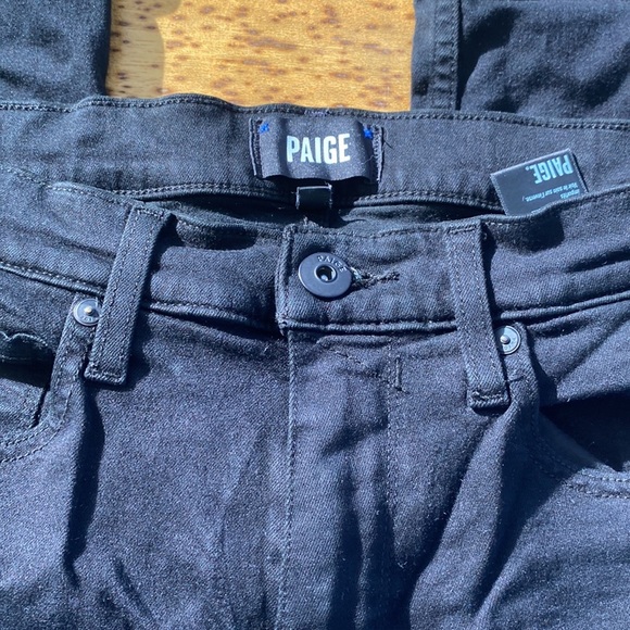 Paige black stretchy black jeans size 29 - Picture 2 of 7